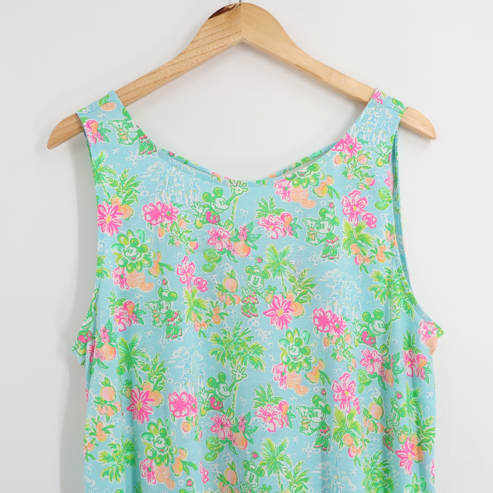 Lilly Pulitzer x Disney Parks Kristen Swing Tank Dress Sz XL Pima Cotton - Picture 3 of 10